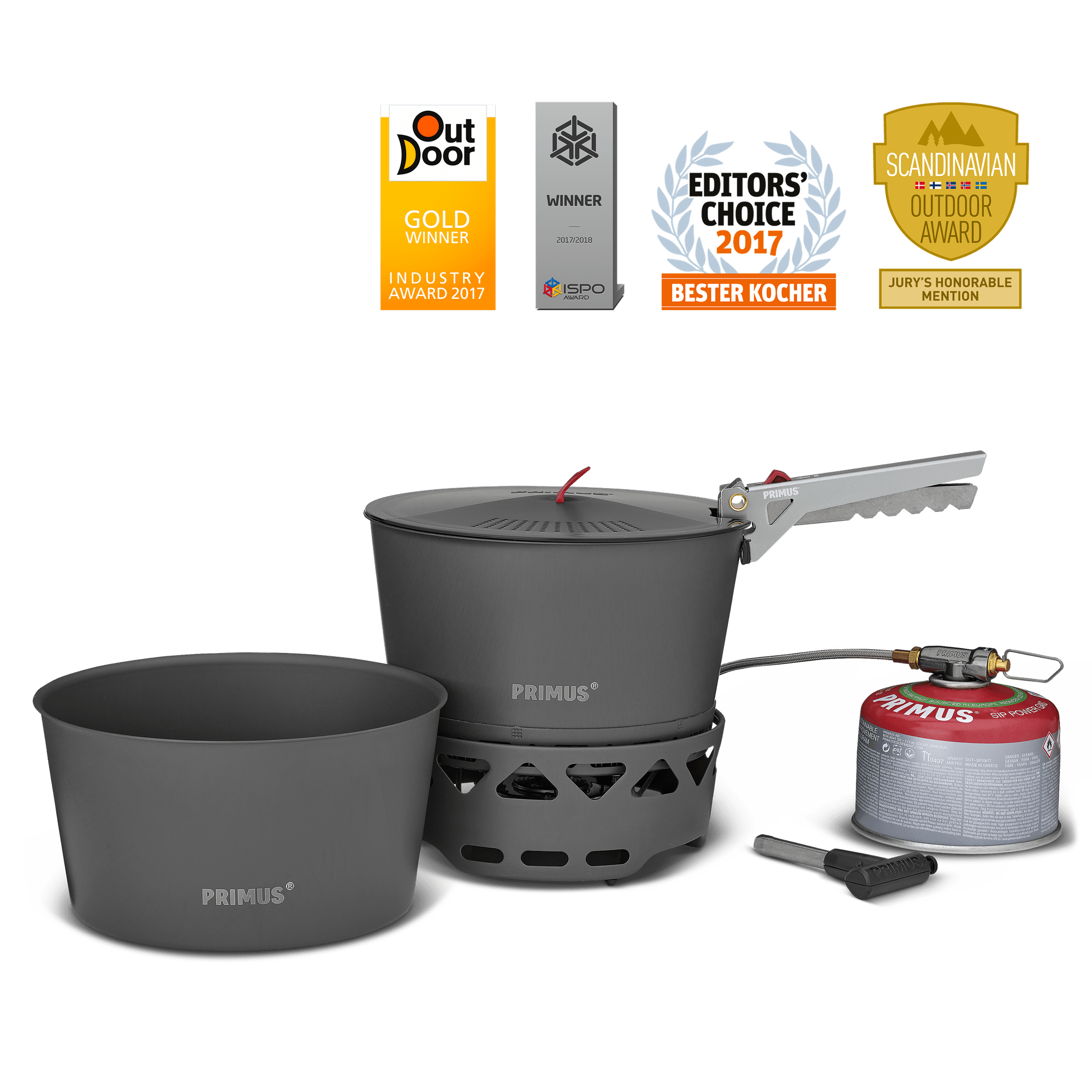 Primetech Stove System 2 3l Aluminum Pots And Colander Lid Primus Primus Equipment Us