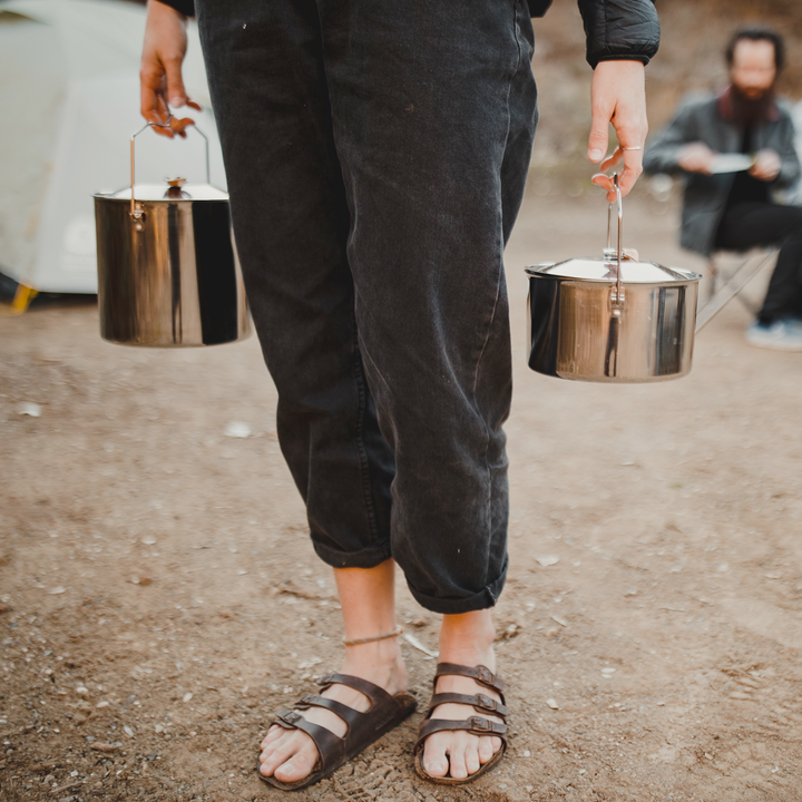 CampFire Stock Pot | 5L Stainless Steel w/ Colander Lid