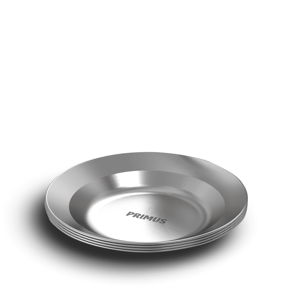 CampFire Serving Kit | Stainless Steel | Big Bowl & 4 Plates