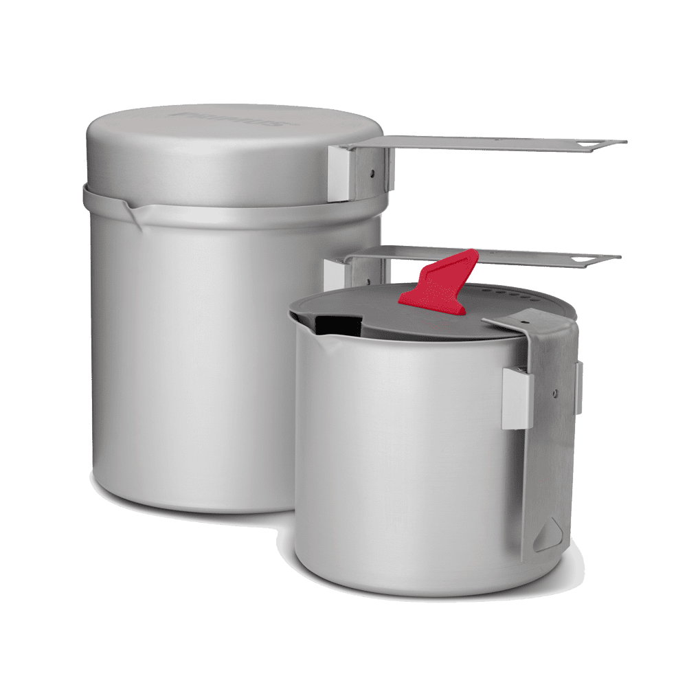 Essential Trek Pot Set | Backpacking Aluminum Pots & Fry Pan